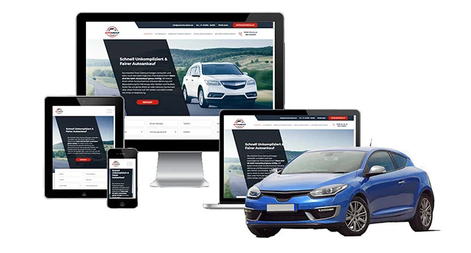 Ankaufseite mobil – Autoankauf Bad Orb mit rotem PKW